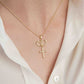 Sterling Silver Love And Faith Cross   Pendant Necklace White Cubic Zirconia 0.11ctw