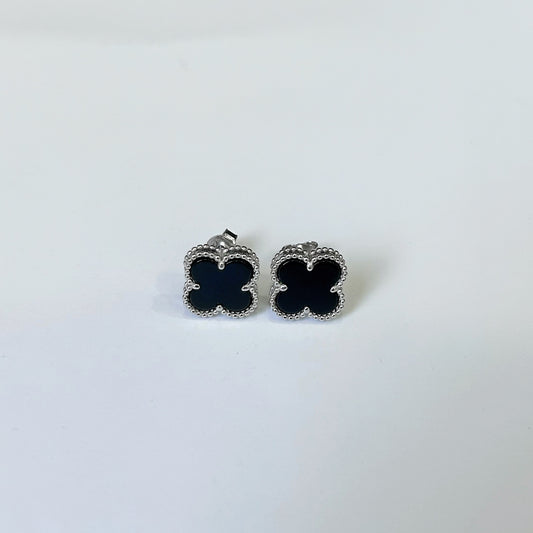 Lucky Clover Earrings Classic Style S925 Sterling Sliver Ear Studs Jewelry Earrings Anniversary Gift