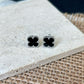 Lucky Clover Earrings Classic Style S925 Sterling Sliver Ear Studs Jewelry Earrings Anniversary Gift