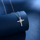 Cross Necklace S925 Silver Sparkling Smooth Necklace Birthday Gift Present Original Design