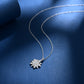 Flower Necklace S925 Silver Original Design Versatile Style Sparkling Smooth Necklace Birthday Gift Present