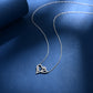 Double Heart Star Necklace S925 Silver Original Design Versatile Style Sparkling Smooth Necklace Birthday Gift Present