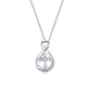 Infinity Cross Necklace S925 Silver Original Designs Smooth Necklace Birthday Gift Present